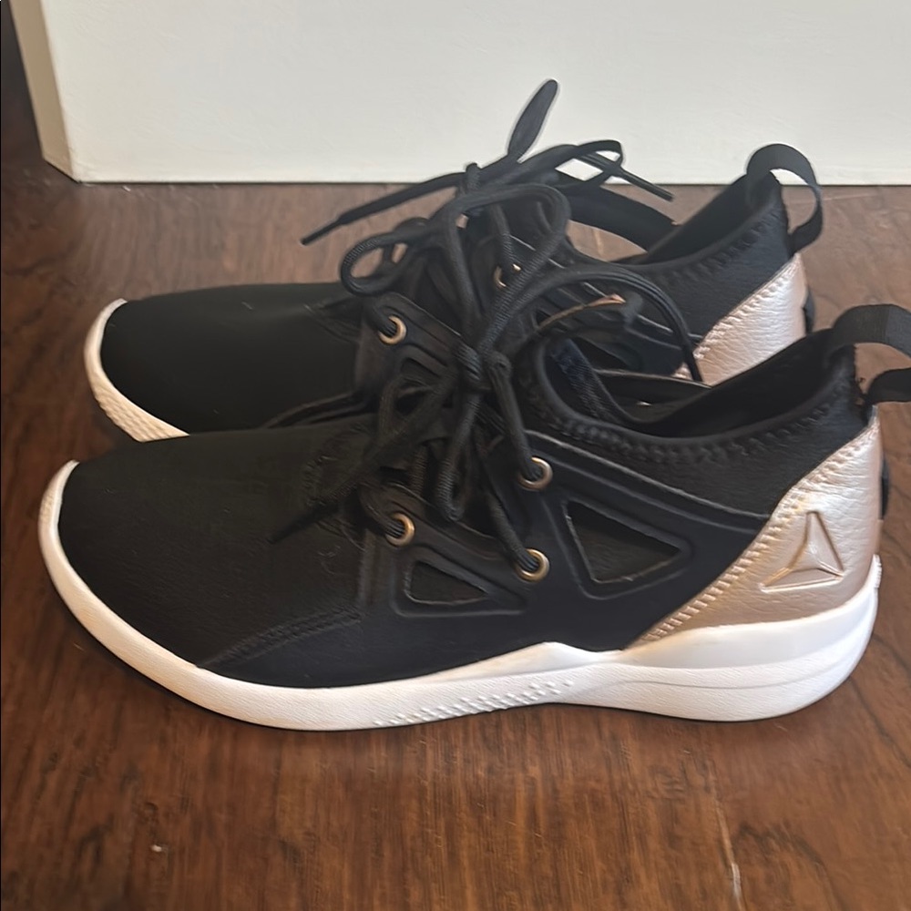 Reebok Black and White Athletic Shoes